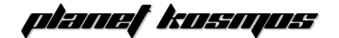 Planet Kosmos font